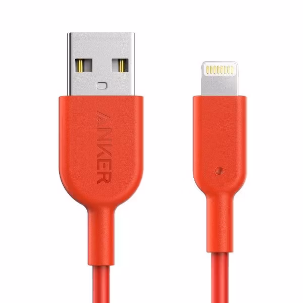 Anker PowerLine II Dura 90cm röd kontakter