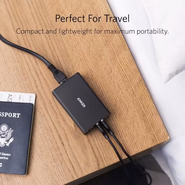 Anker Powerport 5 mobilladdare, kompakt