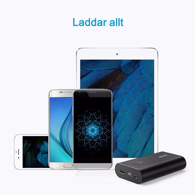 PowerCore plus 10050 QC3 powerbank svart laddar allt
