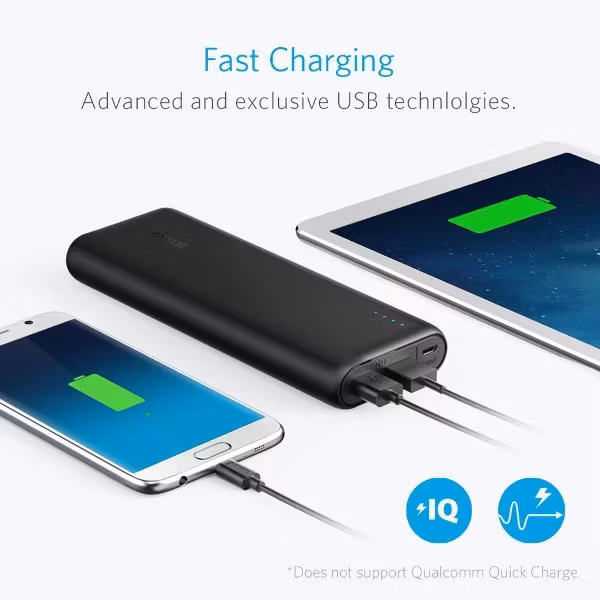 Anker 15600mah powerbank laddar snabbt