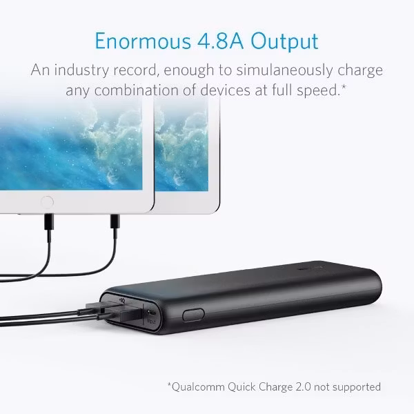 Anker 15600mah powerbank laddar med 4,8 ampere