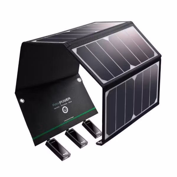 RAVPower Solcellsladdare 24W