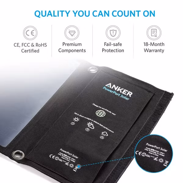 Anker PowerPort Solar 21W säker