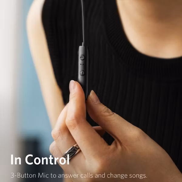 Anker Soundbuds Slim plus med kontrol