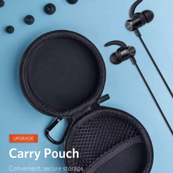 Anker Soundbuds Slim plus med fordral