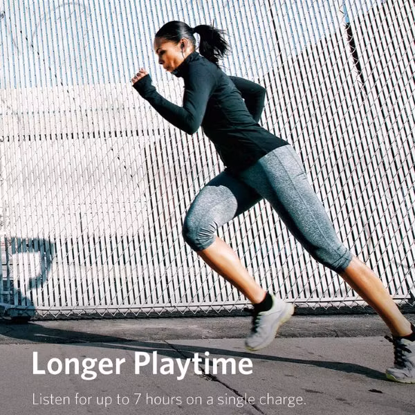 Anker Soundbuds Slim plus lång speltid
