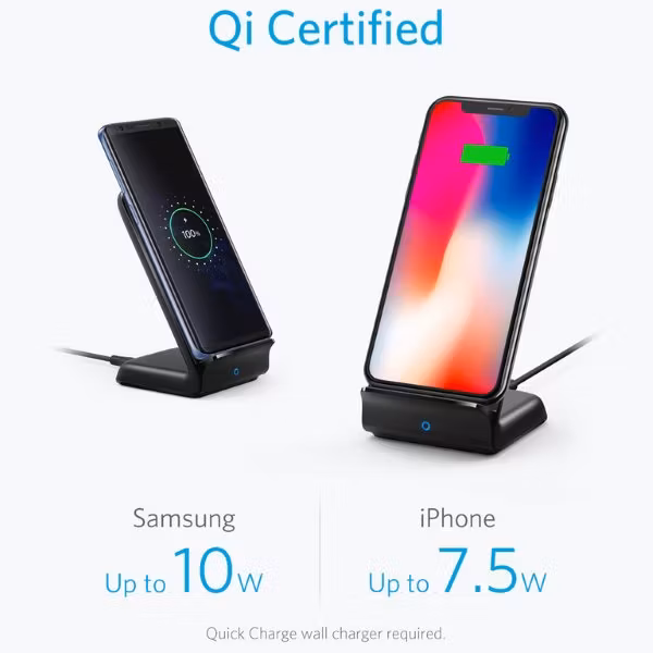 Anker PowerWave Fast snabb tradlos laddning