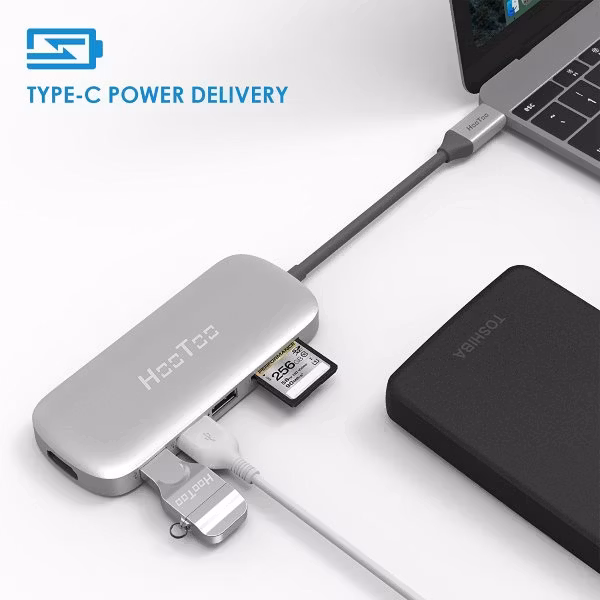 HooToo USB-C hubb med Power Delivery
