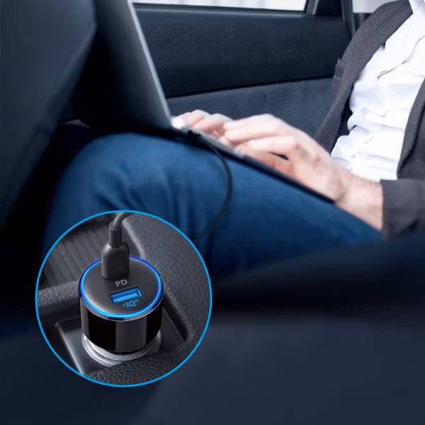 Anker PowerDrive Speed 2 USB-C mobilladdare för bilen