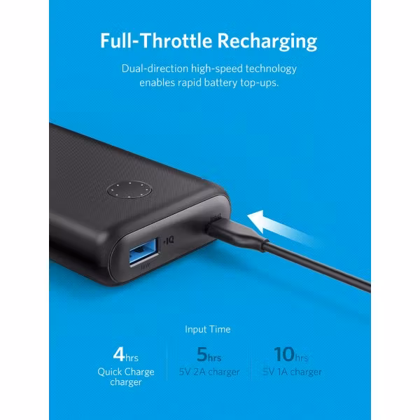 Anker Powercore II 10000mah med LED indikator