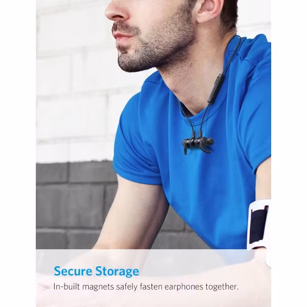 Anker SoundBuds Flow bluetooth hörlurar med magneter