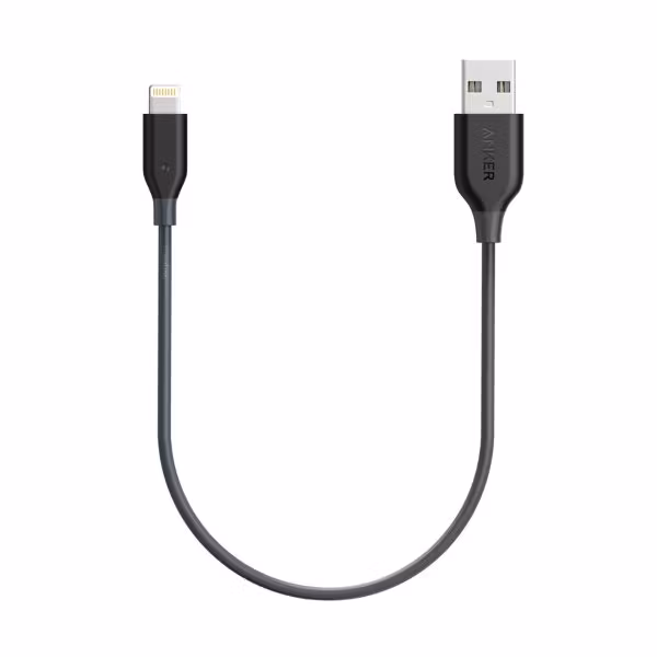 Anker PowerLine Lightning 30cm grå