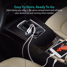 RAVPower mobilladdare för bilen med Quick Charge RAVPower mobilladdare för bilen med Quick Charge