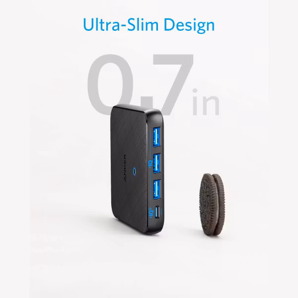 Anker PowerPort Atom III Slim 4 uttag tunn design