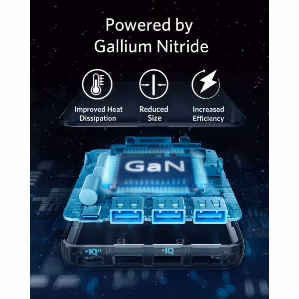 Anker PowerPort Atom III Slim 4 uttag ny GaN