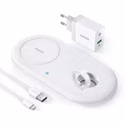 Anker PowerWave+ Pad trådlös laddare för iPhone och Watch Anker PowerWave+ Pad trådlös laddare för iPhone och Watch