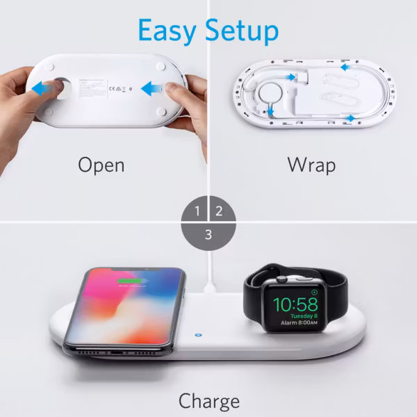 Anker PowerWave med Watch laddningspuck