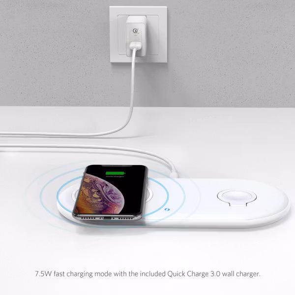 Anker PowerWave med Watch laddare snabbladdar iPhone