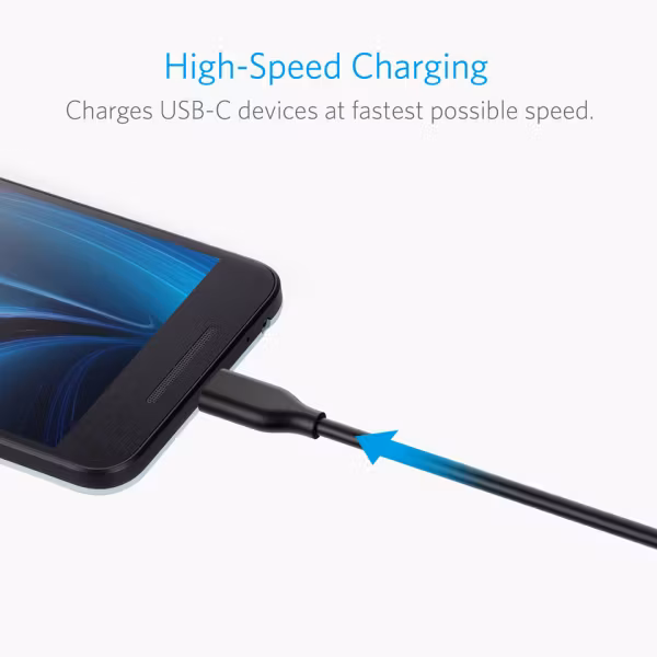 Anker PowerLine USB-C USB-A 300cm snabb laddning