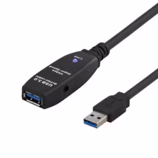 Deltaco Prime USB 3.0 aktiv förlängningskabel, 5m