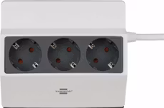 Grenuttag 3 uttag med klämfunktion