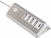 Brennenstuhl USB-laddare med 4x USB-A och 1x USB C PD