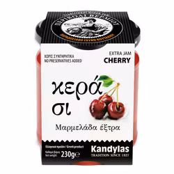 Körsbär marmelad (50% frukt) 230g - utan konserveringsmedel - Grekland