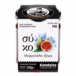 Fikon marmelad (50% frukt) 230g - utan konserveringsmedel - Grekland
