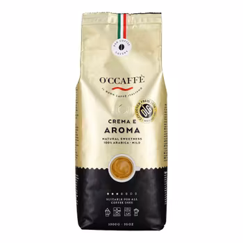 O'Ccaffè Crema e Aroma 100% Arabica 1kg - mellanrostade kaffebönor - Italien