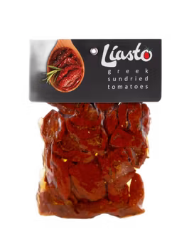 Soltorkade tomater LIASTO 250g (utan sulfater-konserveringsmedel) - Grekland