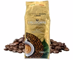 LolloCaffè Espresso Oro 1kg - mellanrostade kaffebönor - Italien