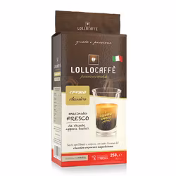 LolloCaffè Crema Espresso Classico 250g - malet kaffe - Italien