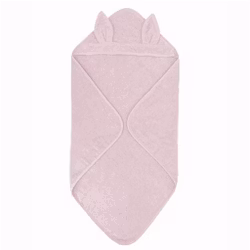 Badcape rabbit ljus rosa