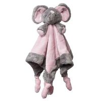 Snuttefilt med elefant Rosa