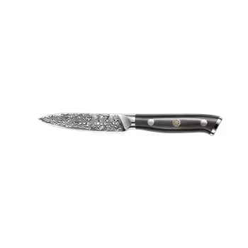 Damascus by Haws skal och örtkniv 9,5 cm. 67 lager Totallängd 20 cm