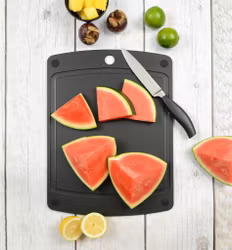 Jade Skärbräda Träkomposit Träfiber Gourmet Gripper med ränna. 29,8 x 23,5 x 0,6 cm
