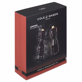 Cole&Mason London Kvarnset 18 cm. Mörkbrun Chocolate. 2 delar