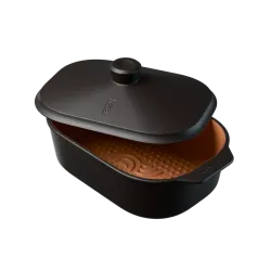 My Romy Brödlåda, Brödbox, Keramik, Mellan, Svart, Coffee Signature Edition. Glaserad