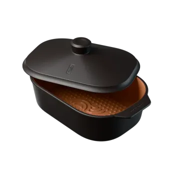 MyRomy Brödlåda, Brödbox, Keramik, Mellan, Svart, Coffee Signature Edition. Glaserad