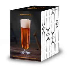 Ölglas Pils  45 cl. Orrefors Beer 4-p.