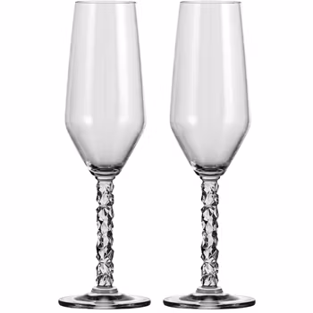 Champagneglas 24 cl. Orrefors Carat 2-p.