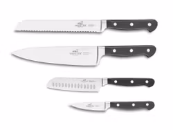 Knivset Lion Sabatier Pluton 4 delar Kock, bröd, santoku och skalkniv