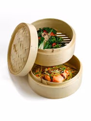 Ken Hom Wok Ångare 20cm, bambu