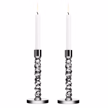 Orrefors Carat Ljusstake 24,2 cm 2-pack Rostfri.