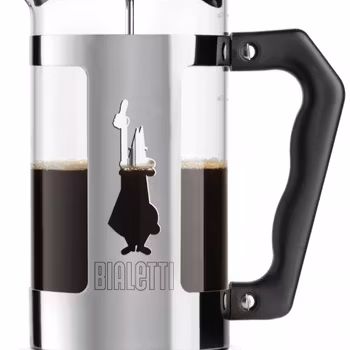 Bialetti French-press Preziosa Kaffe press 8 koppar 1 liter Rostfri / glas
