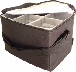 BoxInBag Vinglasväska för vinprovning  Svart