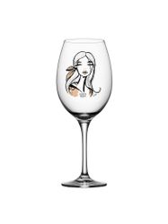 Kosta Boda All About You Vin glas Wait for her  52 cl dusty pink 2-pack
