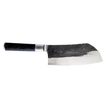 Satake Kuro Mori Outdoor kock kniv med Saia fodral 19,5 cm