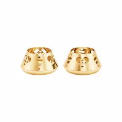 Georg Jensen 2025  jul värmeljus hållare 18 Karat guldpläterat.  Ornament 2-pack