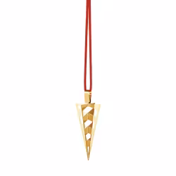 Georg Jensen 2025 jul prydnad strut hängande 18 Karat guldpläterat. Ornament
